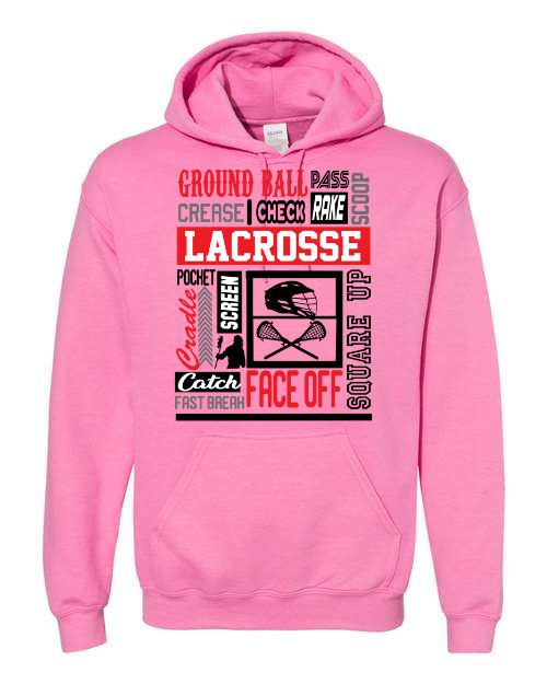 Lacrosse Hooded Sweatshirt 7- Free Shipping!